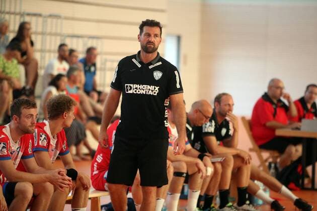 Handball Auswahl Esslingen - TBV Lemgo Deutschland, Esslingen, 24.07.2019, Handball Auswahl Esslingen - TBV Lemgo: Florian Kehrmann (Trainer TBV Lemgo).