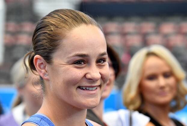 ASHLEIGH BARTY WELCOME HOME CEREMONY, French Open winner and world number one tennis player Ashleigh Barty is seen being welcomed home at Pat Rafter Arena in Brisbane, Thursday, July 25, 2019. Queensland Premier Annastacia Palaszczuk and 70 junior tennis players officially welcomed home Ashleigh Barty to Australia after her recent French Open win. ( NO ARCHIVING, EDITORIAL USE ONLY, NO USE IN BOOKS WITHOUT CONSENT Brisbane QUEENSLAND AUSTRALIA  Copyright: xDARRENxENGLANDx 20190725001410444664