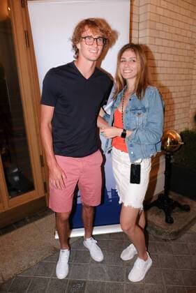 Alexander Sascha Zverev und Olga Sharypova Players Night Tennis ATP, Tennis Herren Hamburg Open im Tortue Hotel Hamburg am 23.7.2019