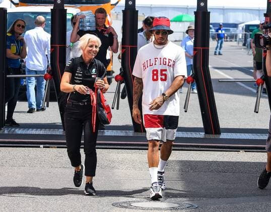 25.07.2019, xpsx, Motorsport FIA Formel 1, Mercedes Benz Großer Preis von Deutschland 2019 v.l. Lewis Hamilton (Mercedes-AMG Petronas Motorsport 44 GB) Hockenheim