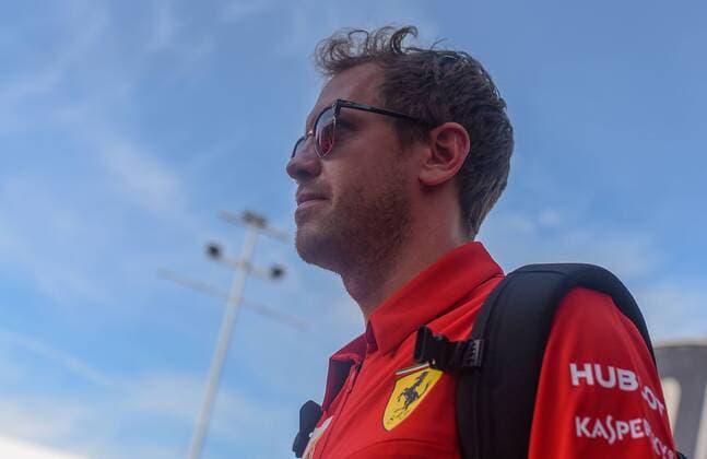 25.07.2019, xpsx, Motorsport FIA Formel 1, Mercedes Benz Großer Preis von Deutschland 2019 v.l. Sebastian Vettel (Scuderia Ferrari Mission Winnow 5 GER) Hockenheim