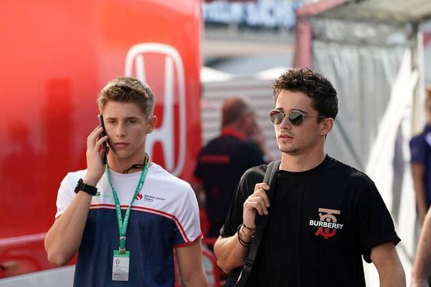 Hockenheim, Germany, 25.07.2019, Formel 1, Formula 1, Germany Grand Prix, Arthur Leclerc und Charles Leclerc (MCO 16), Scuderia Ferrari Mission Winnow ( Hockenheim Hockenheim Ring Baden-Wuerttemberg Germany eu-images-09-506-036373