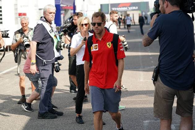 Hockenheim, Germany, 25.07.2019, Formel 1, Formula 1, Germany Grand Prix, Sebastian Vettel (GER 5), Scuderia Ferrari Mission Winnow ( Hockenheim Hockenheim Ring Baden-Wuerttemberg Germany eu-images-09-506-036376
