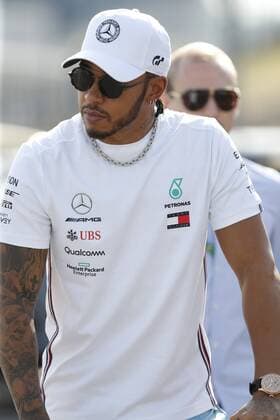 HAMILTON Lewis Team AMG Mercedes F1 GP von Deutschland Hockenheim 2019 Auf dem Rennrad zum Training 26.07.2019 Hockenheim