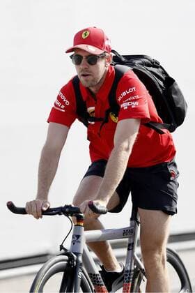 VETTEL Sebastian Team Scuderia Ferrari F1 GP von Deutschland Hockenheim 2019 Auf dem Rennrad zum Training 26.07.2019 Hockenheim