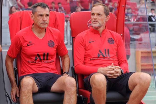 ARNO MICHELS, THOMAS TUCHEL 1. FC NUERNBERG-PARIS SAINT-GERMAIN TESTSPIEL NUERNBERG 