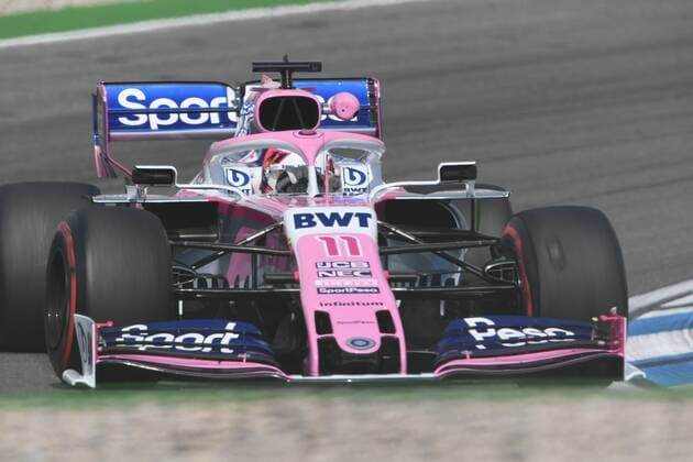 July 26, 2019, Hockenheim, Germany, Germany: Mexican driver Sergio Perez of English team Racing Point F1 Team Force India driving his single-seater, the RP19, during the 78th edition of the German GP, 11th stage of the Formula 1 World Championship, WM, Weltmeisterschaft in Hockenheimring Circuit, in Hockenheim, German Formula 1 - GP Germany Free Practice - ZUMAn230 20190726_zaa_n230_220 Copyright: xAndreaxDiodatox