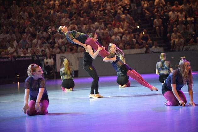Show Dance + Attitude Dance Company Tanzen in Kiel, Handball, Männer, Abschiedsspiel, Trainer Alfred Gislason, THW Kiel, 26.07.19 Kiel Sparkassen Arena Schleswig-Holstein Germany