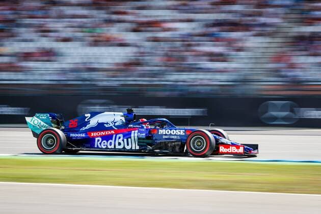 Daniil Kwjat (Red Bull Toro Rosso Honda) mit seinem Auto auf der Strecke, Mercedes Benz Grosser Preis von Deutschland 2019, Motorsport, Formel 1, 26.07.2019, Mercedes Benz Grosser Preis von Deutschland 2019, Motorsport, Formel 1, 26.07.2019 Hockenheim Copyright: xEIBNER AlexanderxNeisx EP_ANS