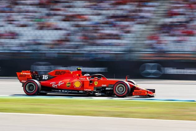 Charles Leclerc (Scuderia Ferrari Mission Winnow) mit seinem Auto auf der Strecke, Mercedes Benz Grosser Preis von Deutschland 2019, Motorsport, Formel 1, 26.07.2019, Mercedes Benz Grosser Preis von Deutschland 2019, Motorsport, Formel 1, 26.07.2019 Hockenheim Copyright: xEIBNER AlexanderxNeisx EP_ANS