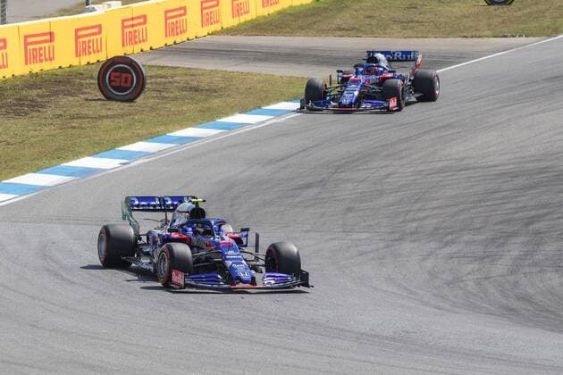 Alexander Albon; Daniil Kwjat, Scuderia Toro Rosso, formula 1 GP, Germany in Hockenheim, 27.07.2019 Photo:mspb Jerry Andre Alexander Albon; Daniil Kwjat, Formel 1 GP, Germany