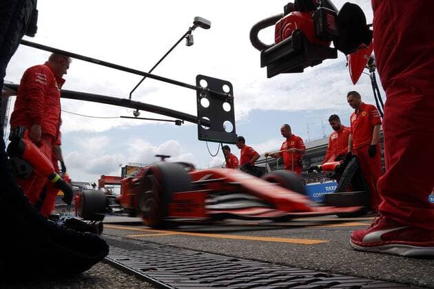 Hockenheim, Germany, 27.07.2019, Formel 1, Formula 1, Germany Grand Prix, Sebastian Vettel (GER 5), Scuderia Ferrari Mission Winnow ( Hockenheim Hockenheim Ring Baden-Wuerttemberg Germany eu-images-09-506-036801
