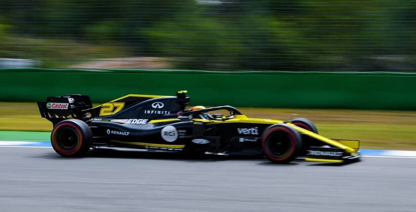 27.07.2019, xpsx, Motorsport FIA Formel 1, Mercedes Benz Großer Preis von Deutschland 2019 3.Freies Training v.l. Nico Hülkenberg (Renault F1 Team 27 GER) Hockenheim