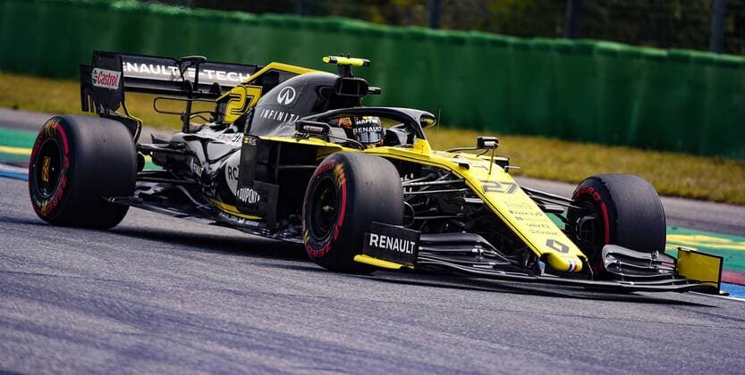 27.07.2019, xpsx, Motorsport FIA Formel 1, Mercedes Benz Großer Preis von Deutschland 2019 3.Freies Training v.l. Nico Hülkenberg (Renault F1 Team 27 GER) Hockenheim