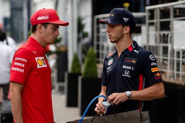 Charles Leclerc, Scuderia Ferrari, Pierre Gasly, Red Bull Racing, formula 1 GP, Germany in Hockenheim, 27.07.2019 Photo:mspb Jerry Andre Charles Leclerc, Pierre Gasly, formula 1 GP, Germany