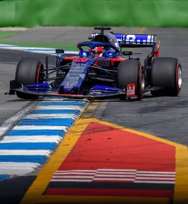 27.07.2019, xpsx, Motorsport FIA Formel 1, Mercedes Benz Großer Preis von Deutschland 2019 3.Freies Training v.l. Daniil Kvyat (Red Bull Toro Rosso Honda 26 RUS) Hockenheim