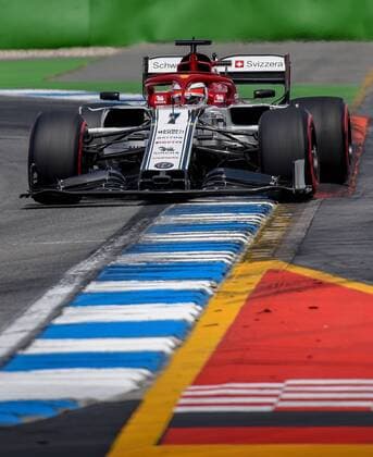 27.07.2019, xpsx, Motorsport FIA Formel 1, Mercedes Benz Großer Preis von Deutschland 2019 3.Freies Training v.l. Kimi Raikkonen (Alfa Romeo Racing 7 FIN) Hockenheim