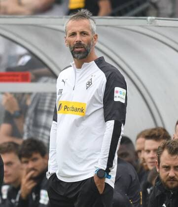 Testspiel Borussia Mönchengladbach - SCO Angers (Frankreich) 27.07.2019 Trainer Marco Rose (BMG) DFL REGULATIONS PROHIBIT ANY USE OF PHOTOGRAPHS AS IMAGE SEQUENCES AND OR QUASI-VIDEO