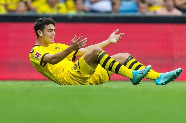 Altach, Austria 27.07.2019, Freundschaftsspiel, Udinese Calcio vs. Borussia Dortmund, Giovanni Reyna (BVB) gestikuliert, gestures ( Defodi-09-541-021319