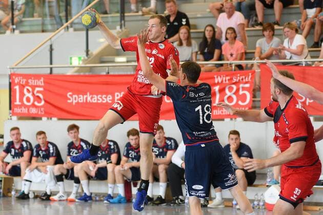Jonas Link (SG BBM Bietigheim 22) Handball , Maenner , Vorbereitung , Turnier, Altensteig , S-Cup , 27.07.2019, Foto:TBaur Eibner S-Cup SG H2Ku Herrenberg - SG BBM Bietigheim Altensteig Copyright: xEIBNER TobiasxBaurx EP_TBR