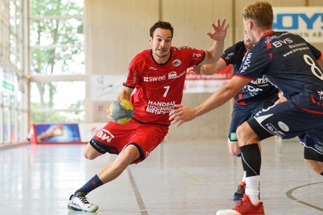 Dominik Claus (SG BBM Bietigheim 7) Handball , Maenner , Vorbereitung , Turnier, Altensteig , S-Cup , 27.07.2019, Foto:TBaur Eibner S-Cup SG H2Ku Herrenberg - SG BBM Bietigheim Altensteig Copyright: xEIBNER TobiasxBaurx EP_TBR