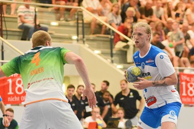 Elvar Asgeirsson (TVB 1898 Stuttgart 4) Handball , Maenner , Vorbereitung , Turnier, Altensteig , S-Cup , 27.07.2019, Foto:TBaur Eibner S-Cup TVB 1898 Stuttgart vs. HSG Wetzlar Altensteig Copyright: xEIBNER TobiasxBaurx EP_TBR