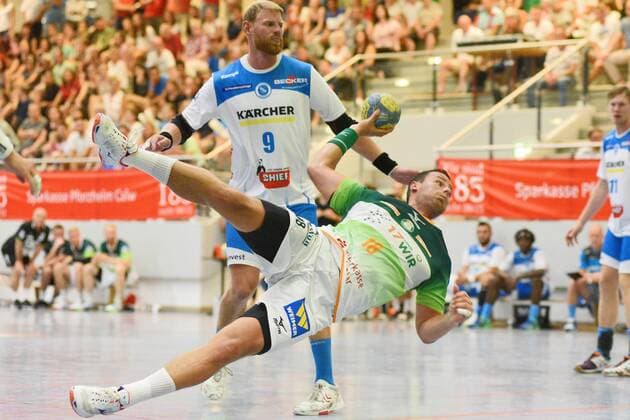 Nils Torbruegger (HSG Wetzlar 18) Handball , Maenner , Vorbereitung , Turnier, Altensteig , S-Cup , 27.07.2019, Foto:TBaur Eibner S-Cup TVB 1898 Stuttgart vs. HSG Wetzlar Altensteig Copyright: xEIBNER TobiasxBaurx EP_TBR