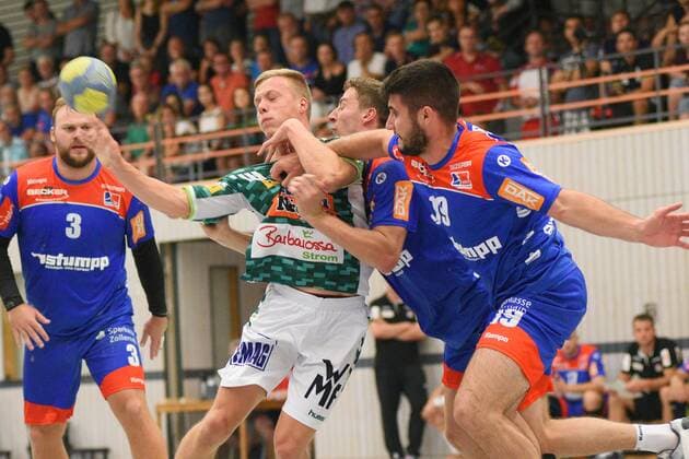 Till Hermann (FrischAuf Goeppingen 41) Handball , Maenner , Vorbereitung , Turnier, Altensteig , S-Cup , 27.07.2019, Foto:TBaur Eibner S-Cup Frisch Auf Goeppingen - HBW Balingen-Weilstetten Altensteig Copyright: xEIBNER TobiasxBaurx EP_TBR