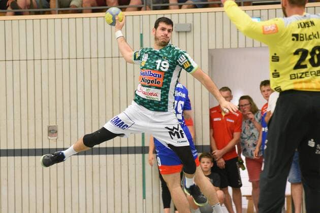 Iva Slikovoc (FrischAuf Goeppingen 19) Handball , Maenner , Vorbereitung , Turnier, Altensteig , S-Cup , 27.07.2019, Foto:TBaur Eibner S-Cup Frisch Auf Goeppingen - HBW Balingen-Weilstetten Altensteig Copyright: xEIBNER TobiasxBaurx EP_TBR