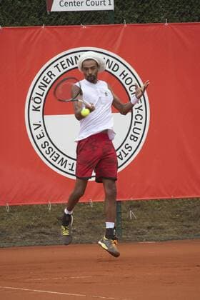 KTHC Rot-Weiss Köln - Mannheim 1. Tennis Bundesliga Saison 2019 2020 Koeln Deutschland Datum: 28.07.2019 Dustin Brown (RW Köln)