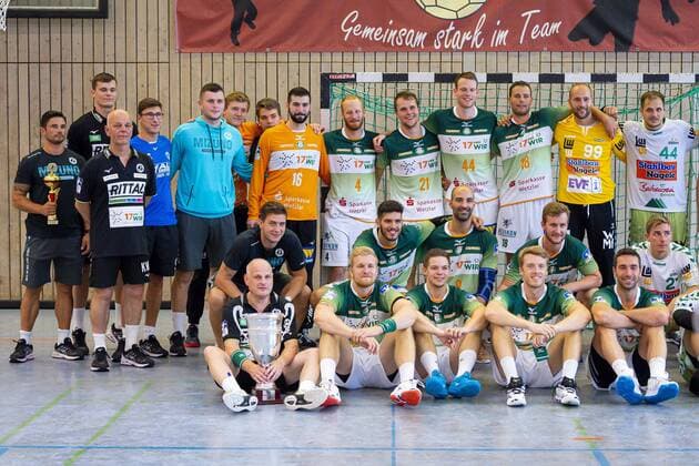 Altensteig, Deutschland 28. Juli 2019: HBL - S-Cup 19 20 - FA Göppingen vs. HSG Wetzlar die Mannschaft von der HSG Wetzlar Altensteig Eichwaldhalle Baden-Württemberg Deutschland