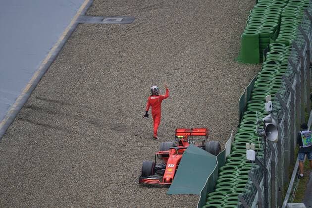 Charles Leclerc, Scuderia Ferrari, formula 1 GP, Germany in Hockenheim, 28.07.2019 Photo:mspb Jerry Andre Crash, Charles Leclerc, formula 1 GP, Germany