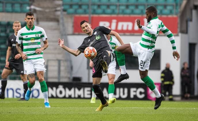 Fußball, CL-Quali, Nomme Kalju FC - Celtic Glasgow Tallinn, Estonia, 30.07.2019 Nomme Kalju vs Glasgow Celtic. Nomme Kalju FC vs Glasgow Celtic FC Champions League 2019 2020. Soccer at the A le Coq Arena, Tallinn. Foto Tairo Lutter, Postimees Grupp TALLINN Harjumaa Estonia  Copyright: xTAIROxLUTTERx