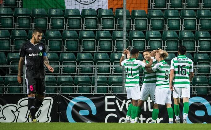 Fußball, CL-Quali, Nomme Kalju FC - Celtic Glasgow Tallinn, Estonia, 30.07.2019 Nomme Kalju vs Glasgow Celtic. Nomme Kalju FC vs Glasgow Celtic FC Champions League 2019 2020. Soccer at the A le Coq Arena, Tallinn. Foto Tairo Lutter, Postimees Grupp TALLINN Harjumaa Estonia  Copyright: xTAIROxLUTTERx