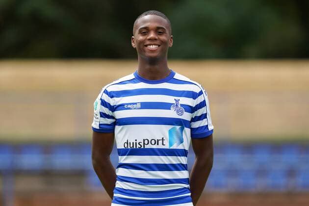 Folarin Williams ( MSV Duisburg ), Fussball - A-Junioren - Saison 2019 2020 - MSV Duisburg U19 Fototermin, Duisburg, BSA Westender Strasse, 31.07.2019, DFB regulations prohibit any use of photographs as image sequences and or quasi-video Duisburg BSA Westender Strasse Nordrhein-Westfalen Deutschland
