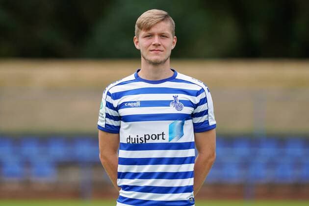 Lennard Blits ( MSV Duisburg ), Fussball - A-Junioren - Saison 2019 2020 - MSV Duisburg U19 Fototermin, Duisburg, BSA Westender Strasse, 31.07.2019, DFB regulations prohibit any use of photographs as image sequences and or quasi-video Duisburg BSA Westender Strasse Nordrhein-Westfalen Deutschland