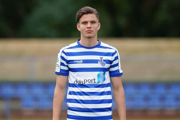 Florian Usein ( MSV Duisburg ), Fussball - A-Junioren - Saison 2019 2020 - MSV Duisburg U19 Fototermin, Duisburg, BSA Westender Strasse, 31.07.2019, DFB regulations prohibit any use of photographs as image sequences and or quasi-video Duisburg BSA Westender Strasse Nordrhein-Westfalen Deutschland
