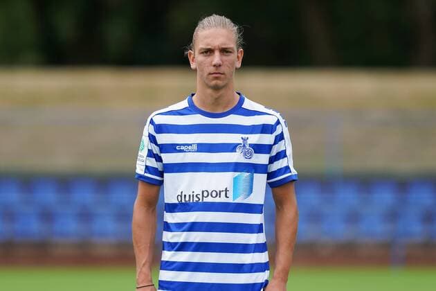 Nick Bennmann ( MSV Duisburg ), Fussball - A-Junioren - Saison 2019 2020 - MSV Duisburg U19 Fototermin, Duisburg, BSA Westender Strasse, 31.07.2019, DFB regulations prohibit any use of photographs as image sequences and or quasi-video Duisburg BSA Westender Strasse Nordrhein-Westfalen Deutschland