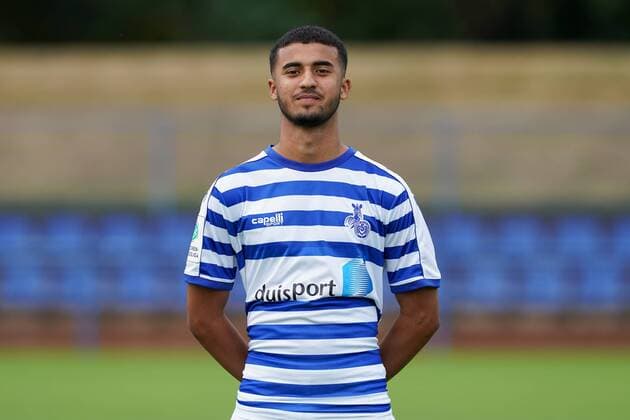 Oussama Anhari ( MSV Duisburg ), Fussball - A-Junioren - Saison 2019 2020 - MSV Duisburg U19 Fototermin, Duisburg, BSA Westender Strasse, 31.07.2019, DFB regulations prohibit any use of photographs as image sequences and or quasi-video Duisburg BSA Westender Strasse Nordrhein-Westfalen Deutschland