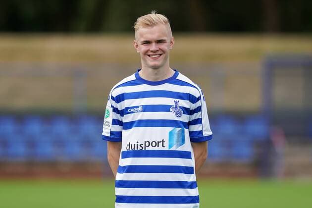 Rafael Camrobin ( MSV Duisburg ), Fussball - A-Junioren - Saison 2019 2020 - MSV Duisburg U19 Fototermin, Duisburg, BSA Westender Strasse, 31.07.2019, DFB regulations prohibit any use of photographs as image sequences and or quasi-video Duisburg BSA Westender Strasse Nordrhein-Westfalen Deutschland