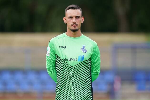 Robin Schoch ( MSV Duisburg ), Fussball - A-Junioren - Saison 2019 2020 - MSV Duisburg U19 Fototermin, Duisburg, BSA Westender Strasse, 31.07.2019, DFB regulations prohibit any use of photographs as image sequences and or quasi-video Duisburg BSA Westender Strasse Nordrhein-Westfalen Deutschland