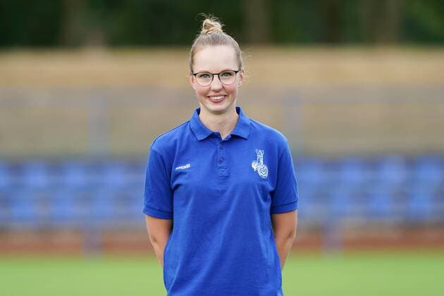 Physio-Therapeutin Katharina Kessler ( MSV Duisburg ), Fussball - A-Junioren - Saison 2019 2020 - MSV Duisburg U19 Fototermin, Duisburg, BSA Westender Strasse, 31.07.2019, DFB regulations prohibit any use of photographs as image sequences and or quasi-video Duisburg BSA Westender Strasse Nordrhein-Westfalen Deutschland