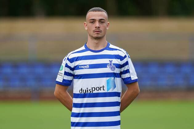 Marcello Romano ( MSV Duisburg ), Fussball - A-Junioren - Saison 2019 2020 - MSV Duisburg U19 Fototermin, Duisburg, BSA Westender Strasse, 31.07.2019, DFB regulations prohibit any use of photographs as image sequences and or quasi-video Duisburg BSA Westender Strasse Nordrhein-Westfalen Deutschland