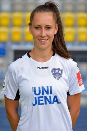 21 Anna Weiß, FF USV Jena, Saison 2019 2020 im Ernst-Abbe-Sportfeld. Jena Thueringen Deutschland