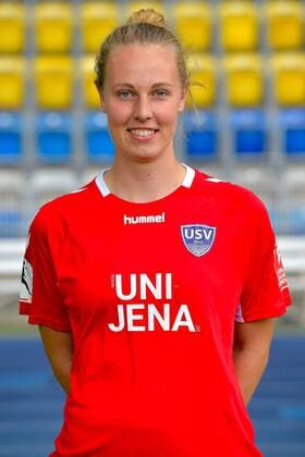 1 Sarah Hornschuch, FF USV Jena, Saison 2019 2020 im Ernst-Abbe-Sportfeld. Jena Thueringen Deutschland