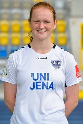 5 Svenja Paulsen, FF USV Jena, Saison 2019 2020 im Ernst-Abbe-Sportfeld. Jena Thueringen Deutschland