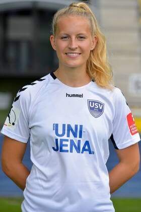 23 Maren Marie Tellenbröker, FF USV Jena, Saison 2019 2020 im Ernst-Abbe-Sportfeld. Jena Thueringen Deutschland