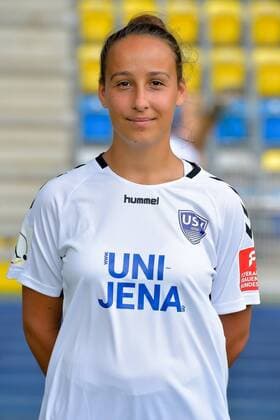 3 Nelly Juckel, FF USV Jena, Saison 2019 2020 im Ernst-Abbe-Sportfeld. Jena Thueringen Deutschland