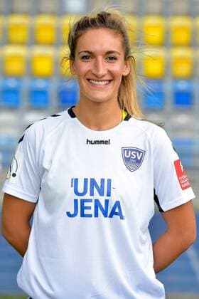 9 Jalila Dalaf, FF USV Jena, Saison 2019 2020 im Ernst-Abbe-Sportfeld. Jena Thueringen Deutschland