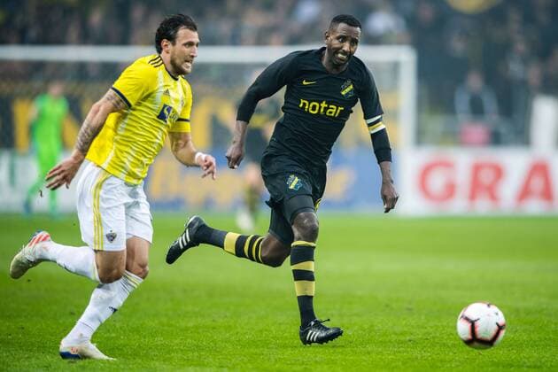 190731 Henok Goitom of AIK during the UEFA Champions League qualifying match between AIK and Maribor on July 31, 2019 in Stockholm. Photo: Jesper Zerman BILDBYRAN Cop 234 Fotboll Football UEFA Champions League 2019 2020 Champions League qualification CL AIK Maribor Copyright: JESPERxZERMAN BB190731JZ047